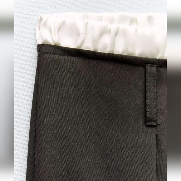 Zara WIDE COMBO BOXER PANTS Size M - Picture 7 of 7